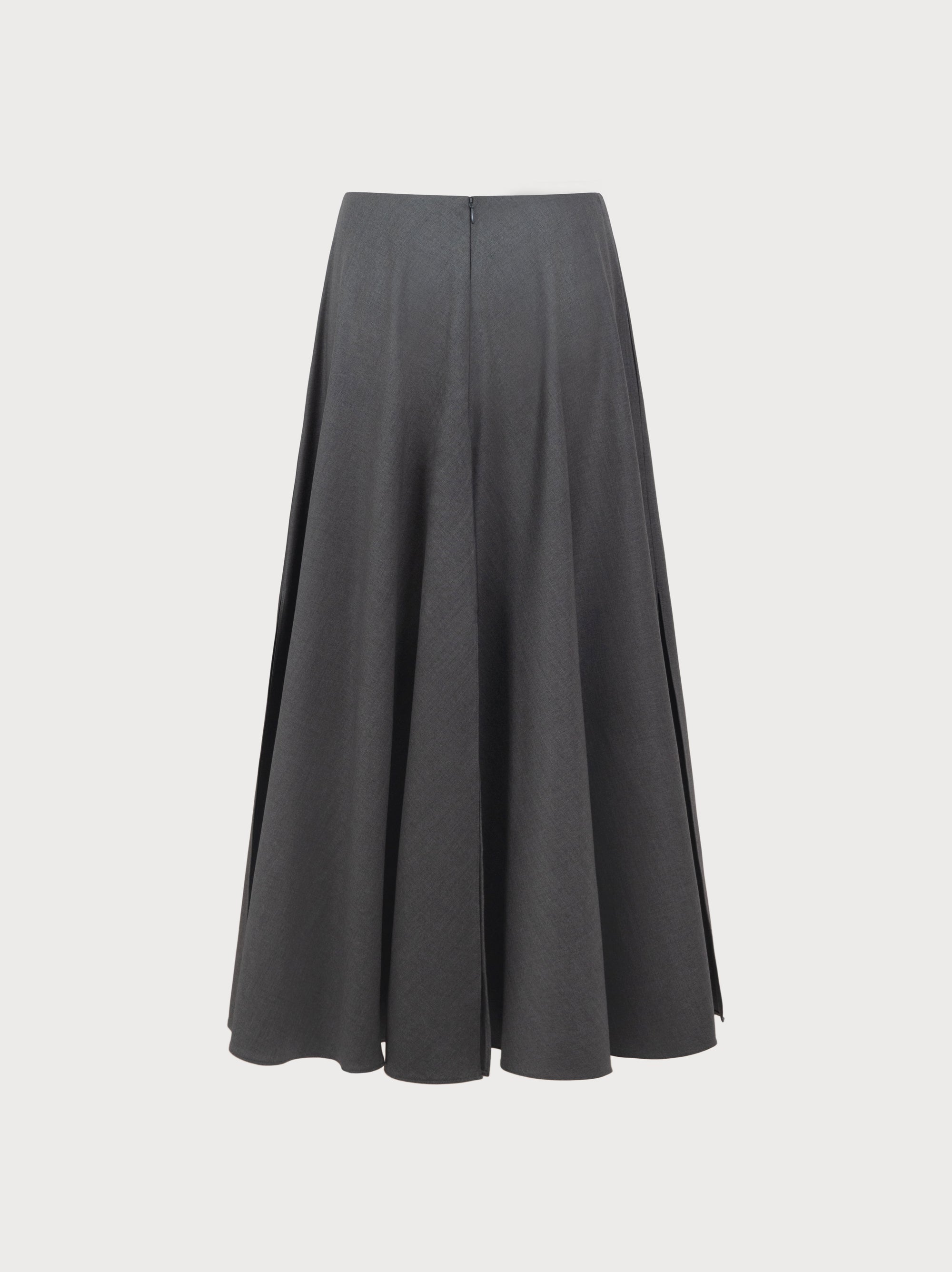 Paulina Skirt in Grey Virgin Wool