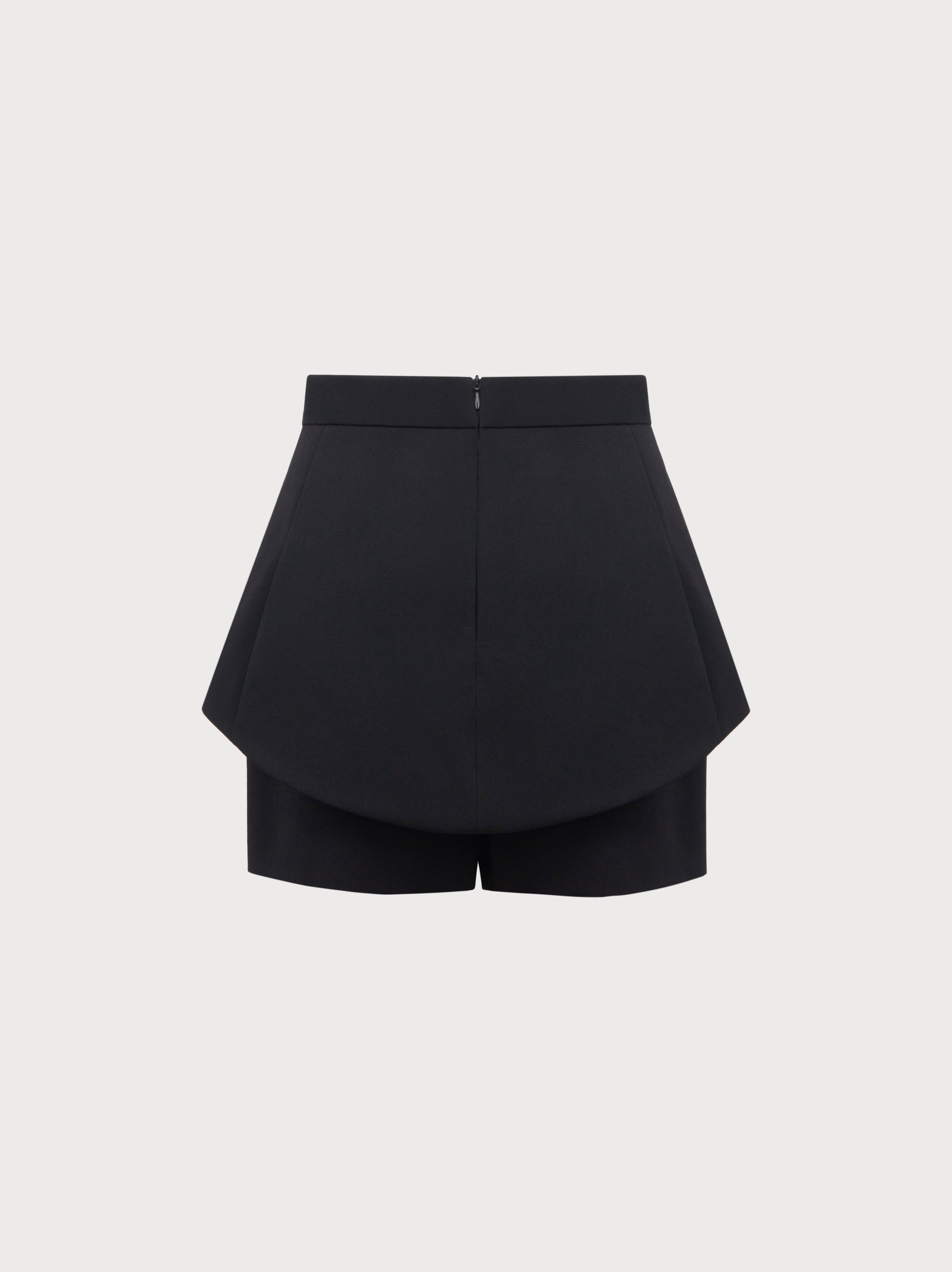 Black Skort on a light gray background