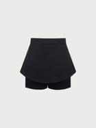 Black Skort on a light gray background