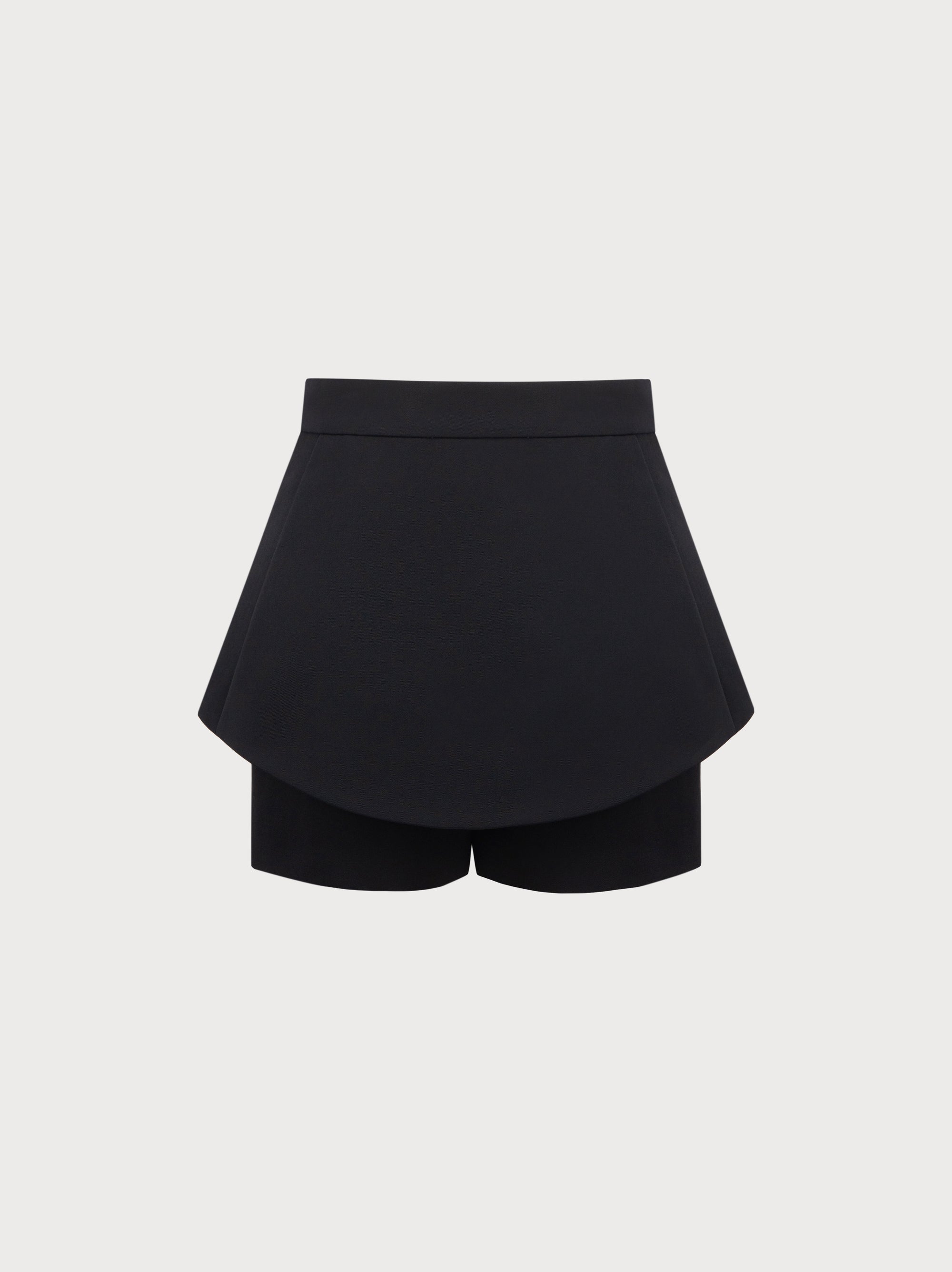 Black Skort on a light gray background