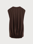 Remi Vest in Brown Virgin Wool