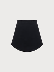 Black skirt on a light gray background