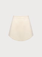 Ivory skirt on a white background