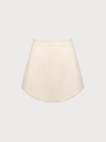 Ivory skirt on a white background