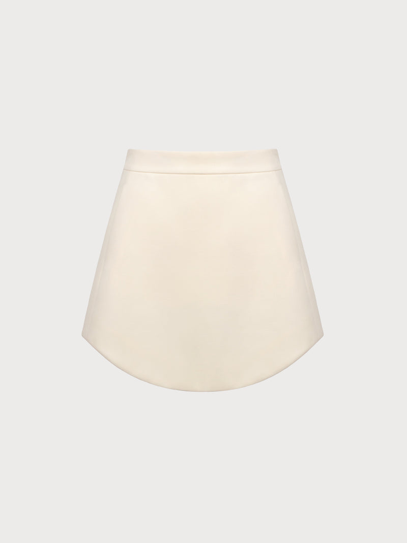 Ivory skirt on a white background