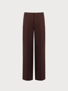 Serena Trousers in Brown Virgin Wool