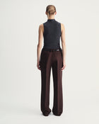 Serena Trousers in Brown Virgin Wool