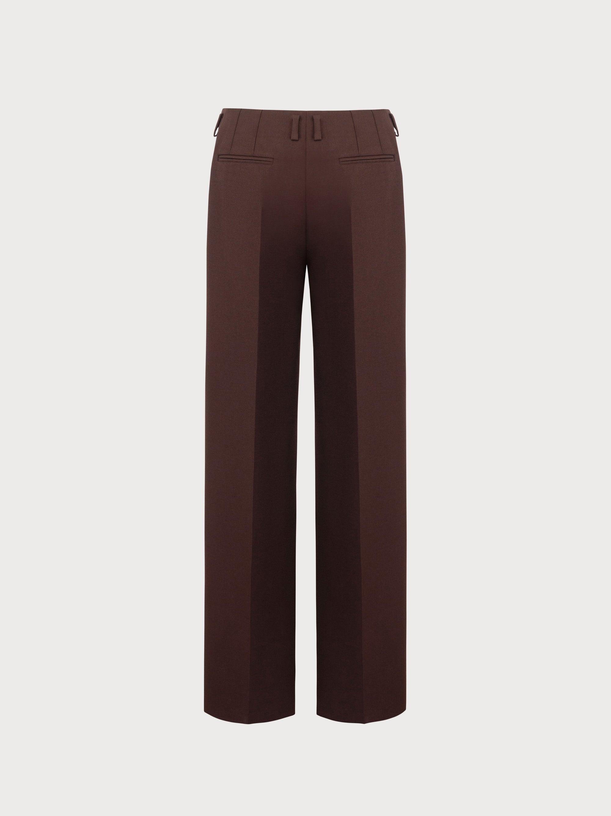 Serena Trousers in Brown Virgin Wool