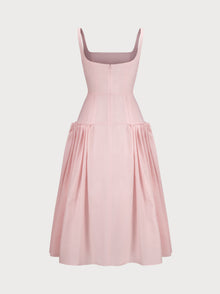 Sienna Dress in Pink Viscose