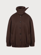 Silvia Jacket in Brown Virgin Wool