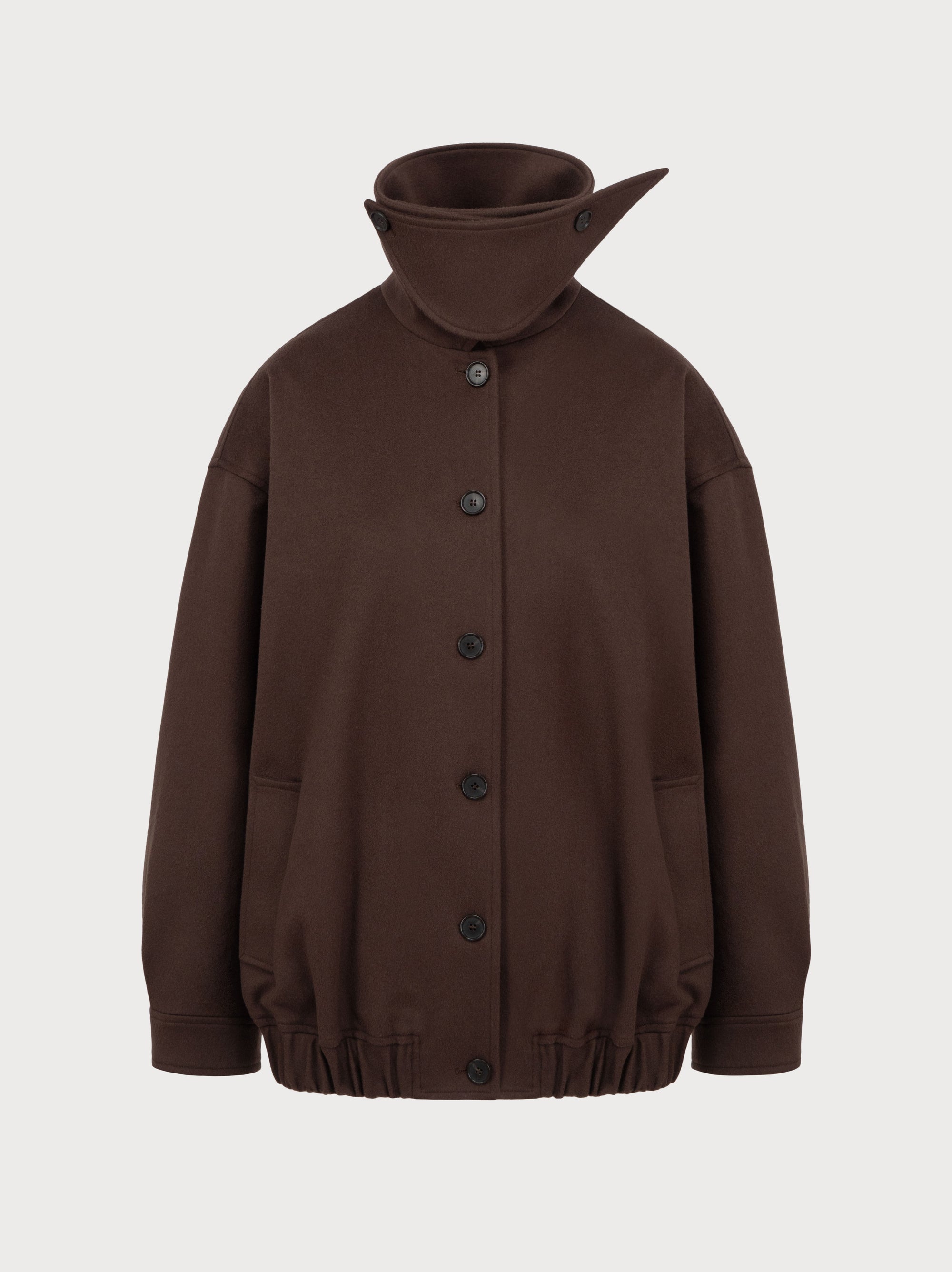 Silvia Jacket in Brown Virgin Wool