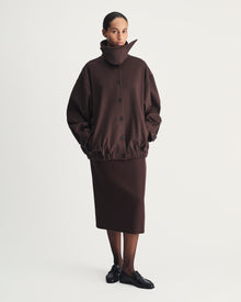 Silvia Jacket in Brown Virgin Wool
