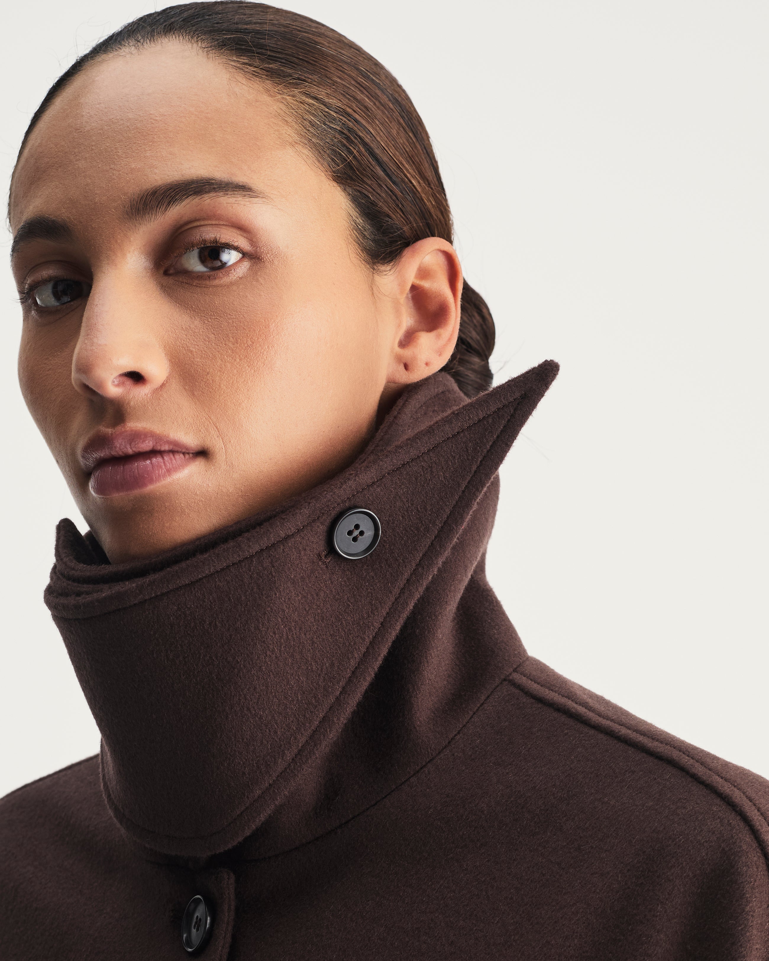 Silvia Jacket in Brown Virgin Wool