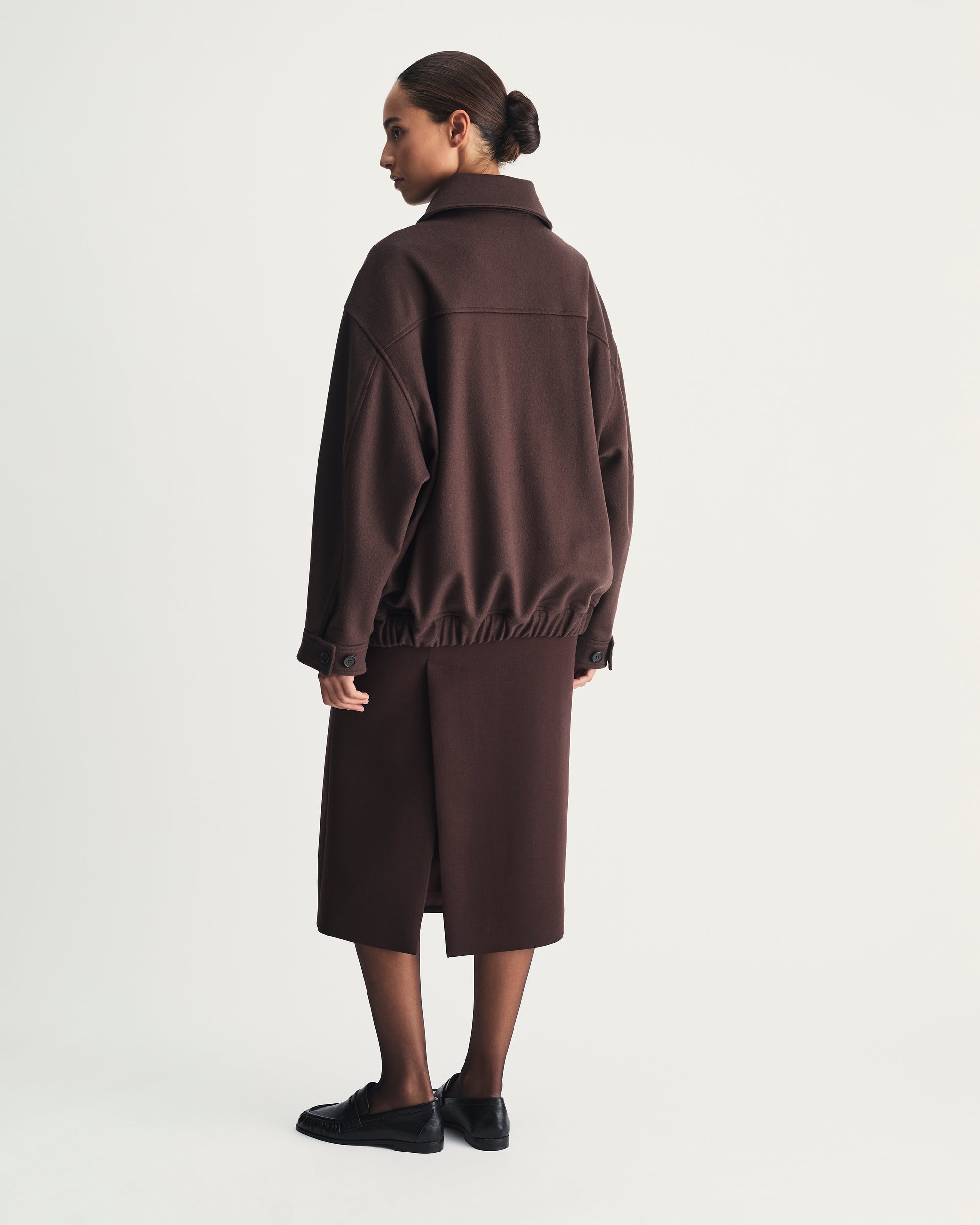 Silvia Jacket in Brown Virgin Wool