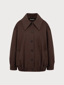 Silvia Jacket in Brown Virgin Wool