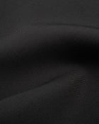 Talia Dress in Black Virgin Wool - fabric texture close-up