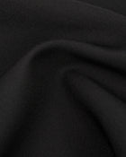 Theresa Headscarf in Black Virgin Wool - fabric texture close-up