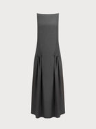 Vera Dress in Grey Wool