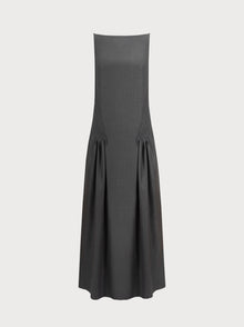 Vera Dress in Grey Wool