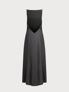 Vera Dress in Grey Wool