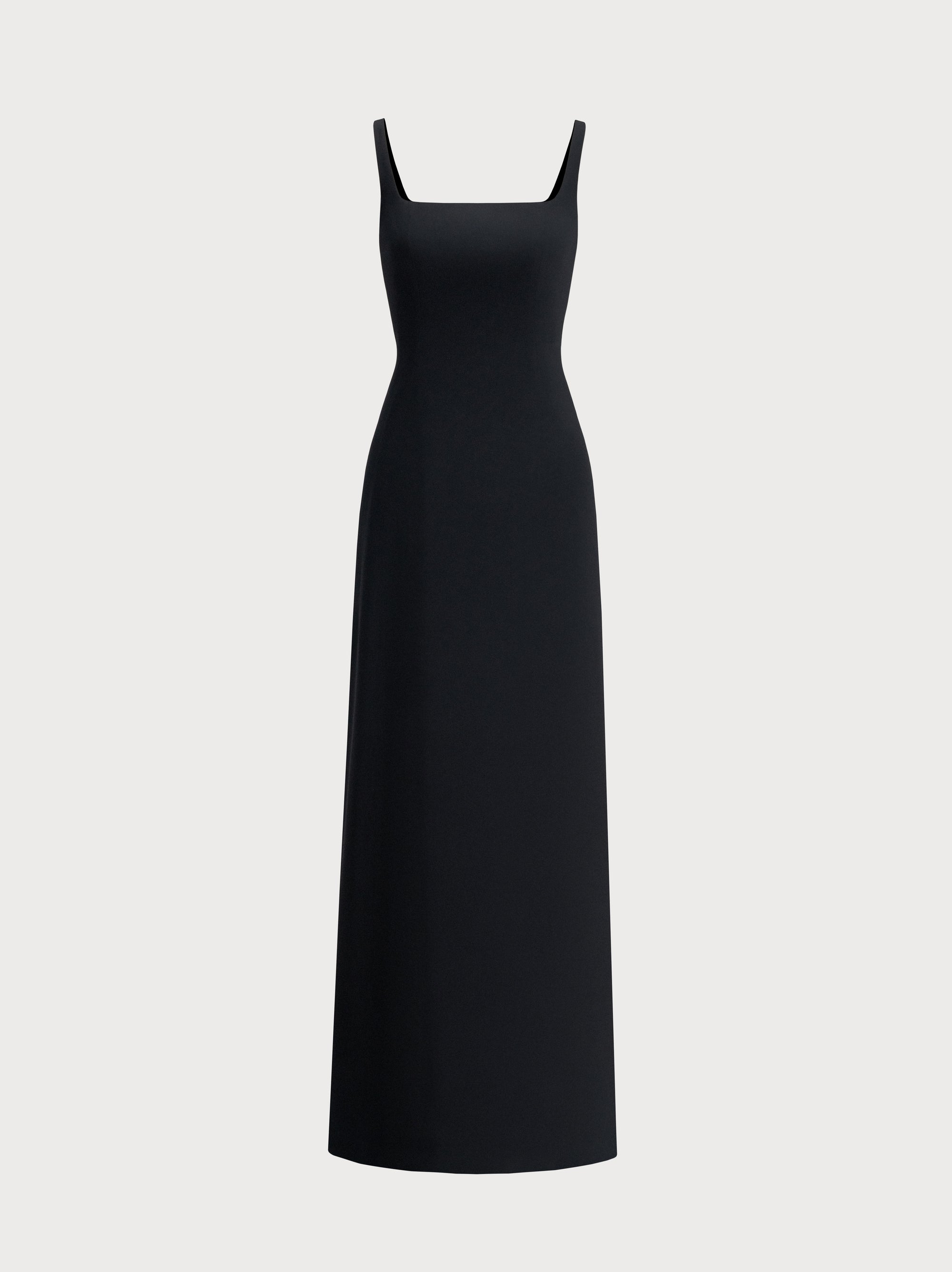 Wanda Dress in Black Crepe