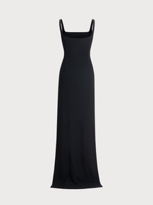 Wanda Dress in Black Crepe