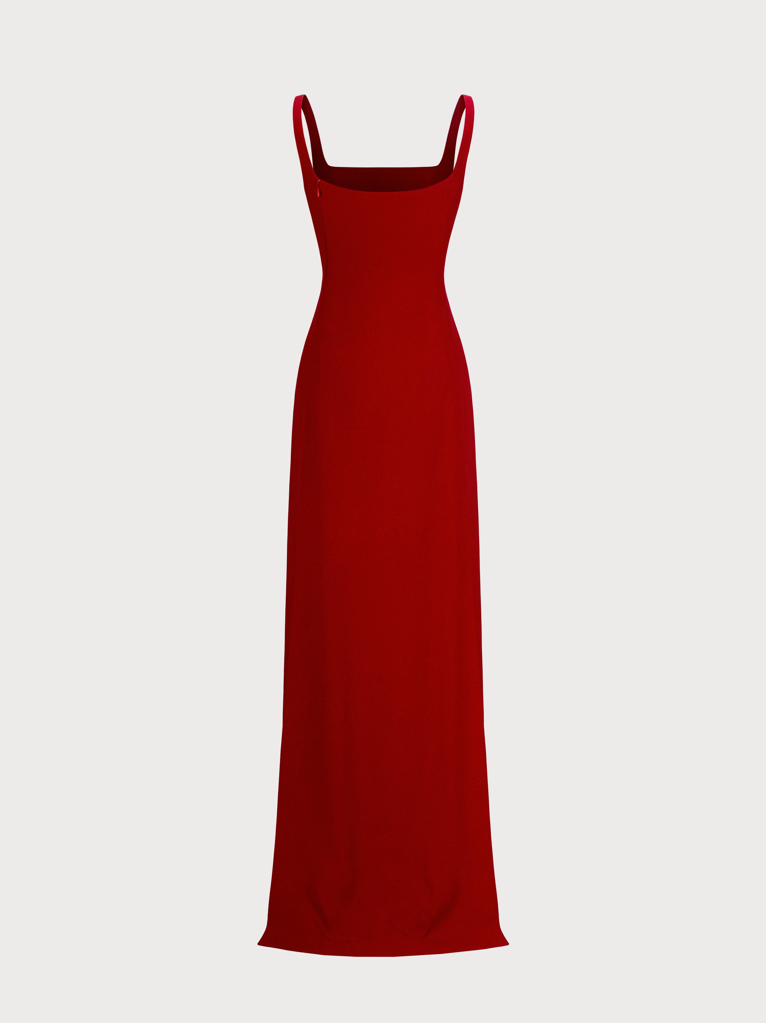 Wanda Dress in Red Crepe