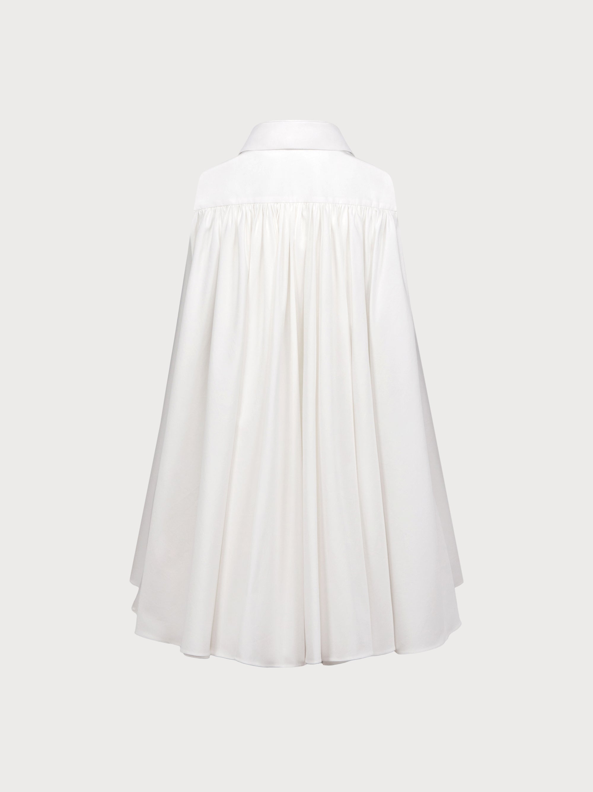 White dress on a white background