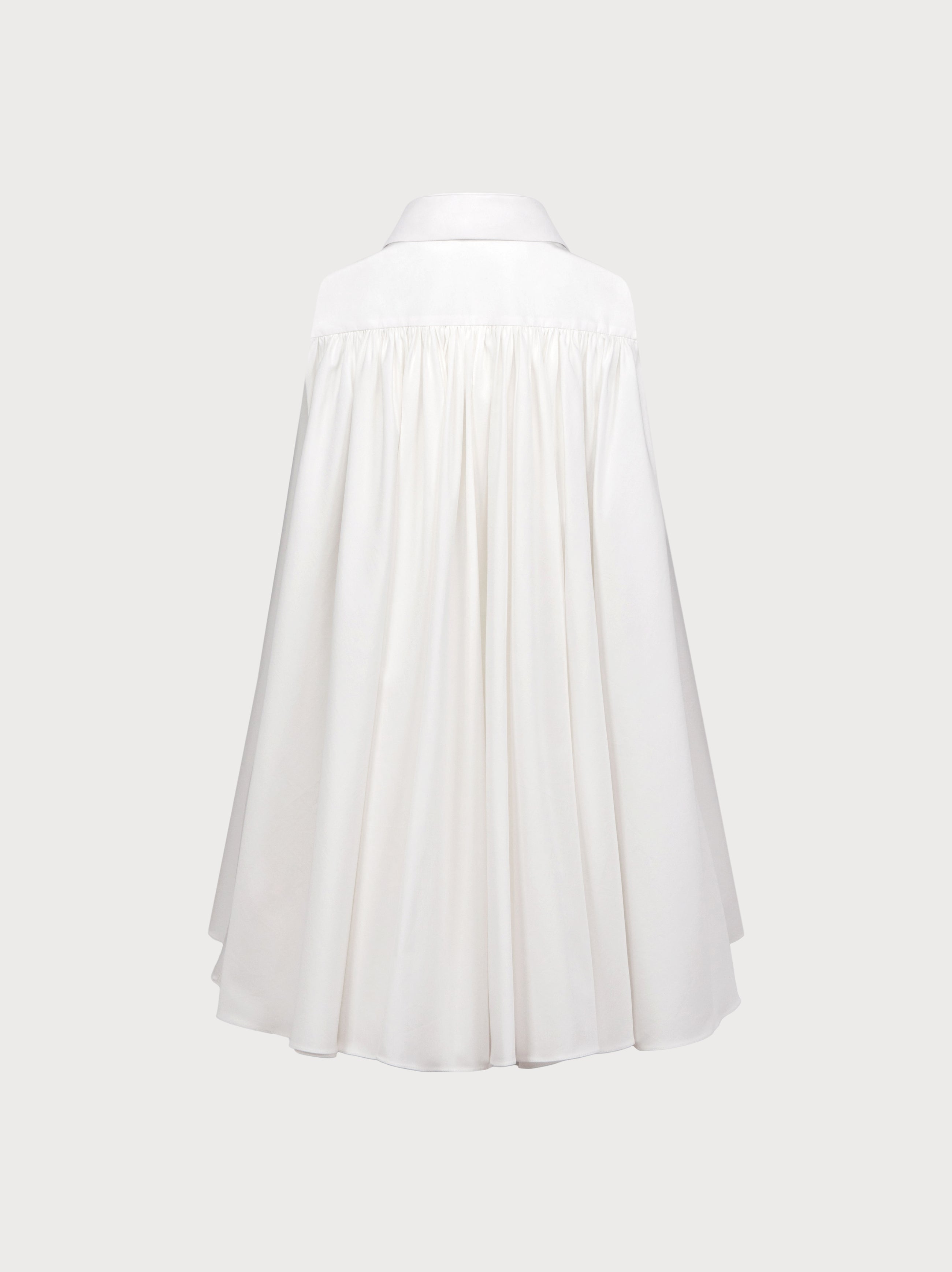 White dress on a white background